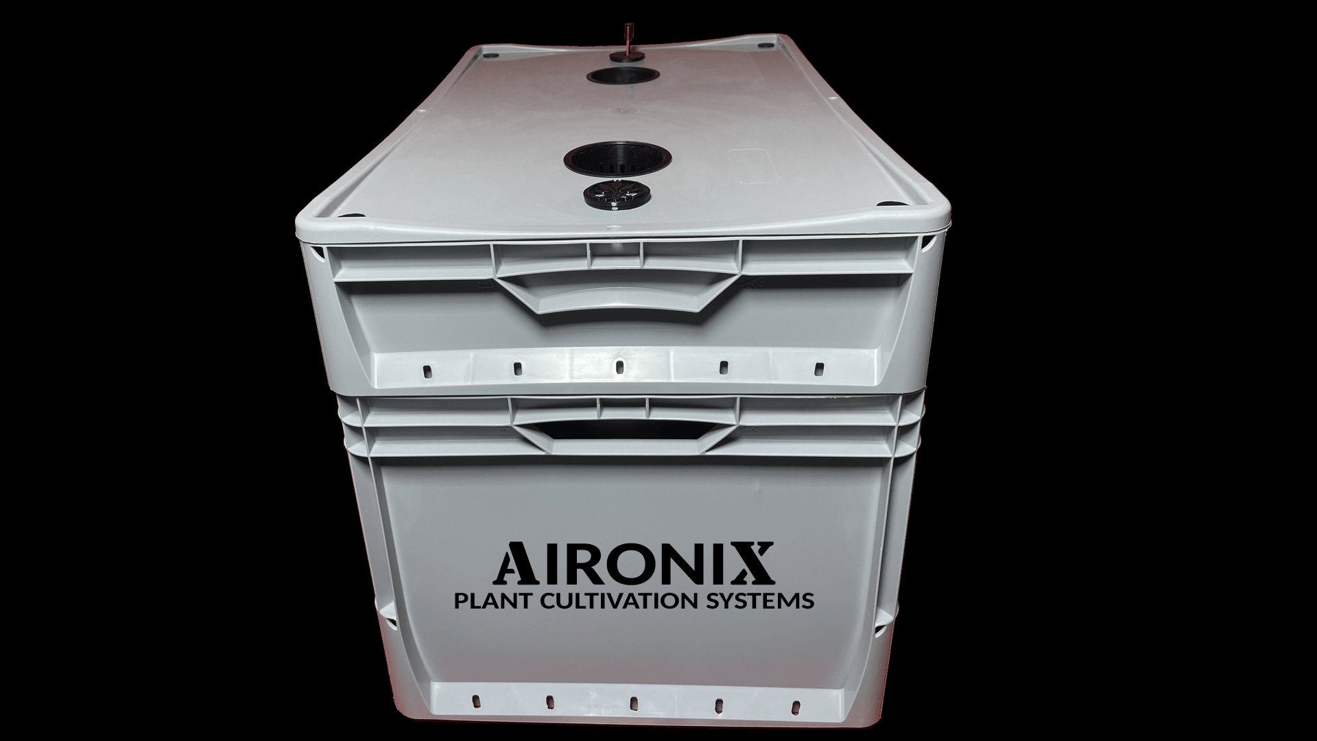 Aironix – Aeroponisches Low Pressure System in Schwarz mit Plant Flex